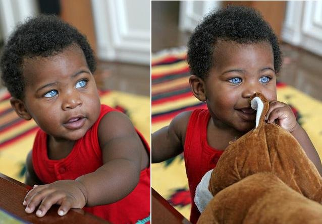 Laren Galloway - noirs aux yeux bleus