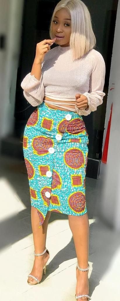 modèle jupe wax femme