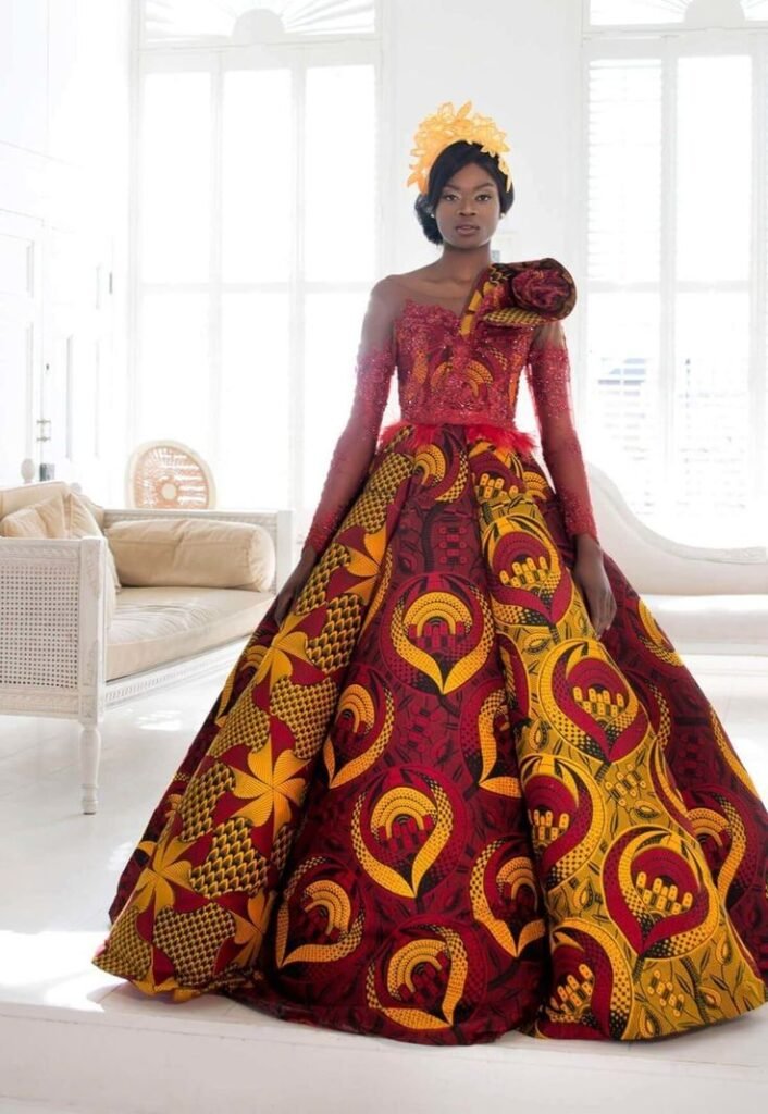 modèle robe wax mariage
