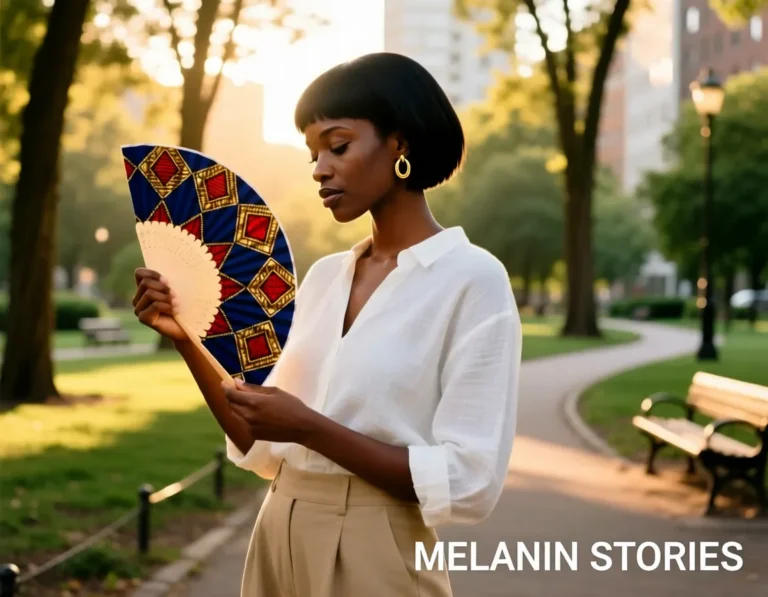 fabriquer un éventail en pagne africain