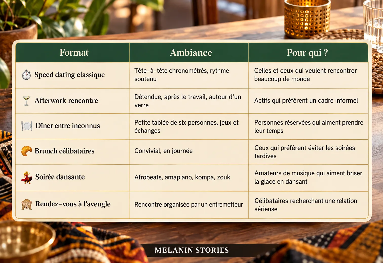 Guide des rencontres afro-chic
